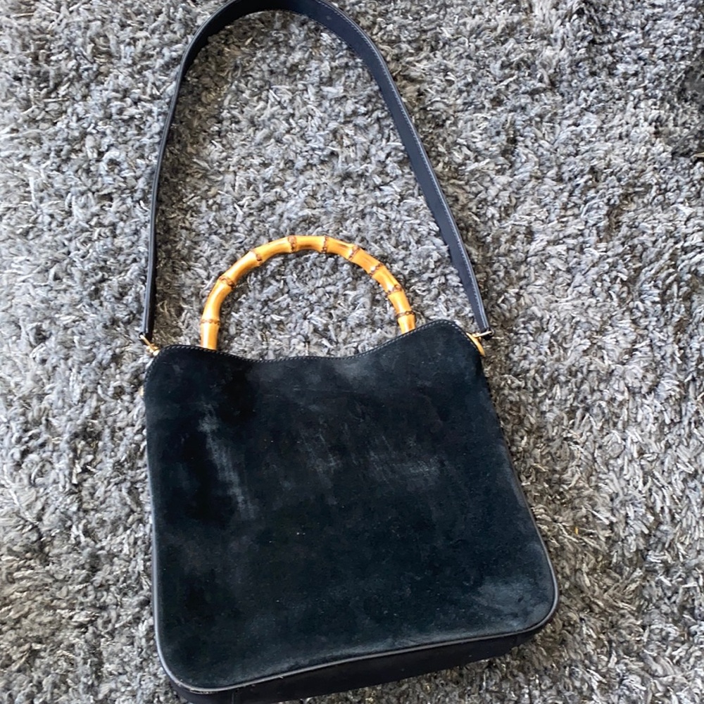 Gucci Vintage Hobo Suede Bag